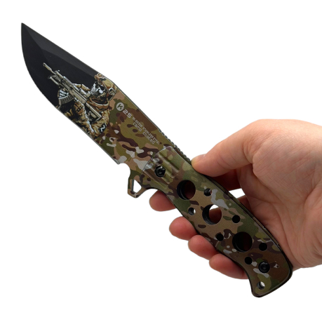 Камуфляжный нож К25 с фиксированным клинком (Мультикам)