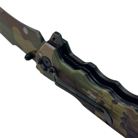 Камуфляжный нож со стеклобоем RUI Tactical 19220 (Мультикам)