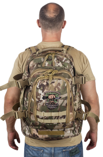 Камуфляжный рюкзак с нашивкой Охотничьих войск купить оптом