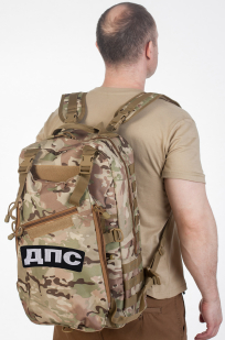 Камуфляжный тактический рюкзак с нашивкой ДПС - купить с доставкой