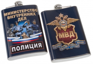 Карманная фляжка МВД России