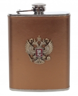 Карманная фляжка с гербом России