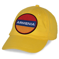 Кепка с армянским флагом и вышитой надписью "ARMENIA"
