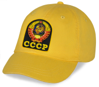 Кепка с Гербом СССР желтая.