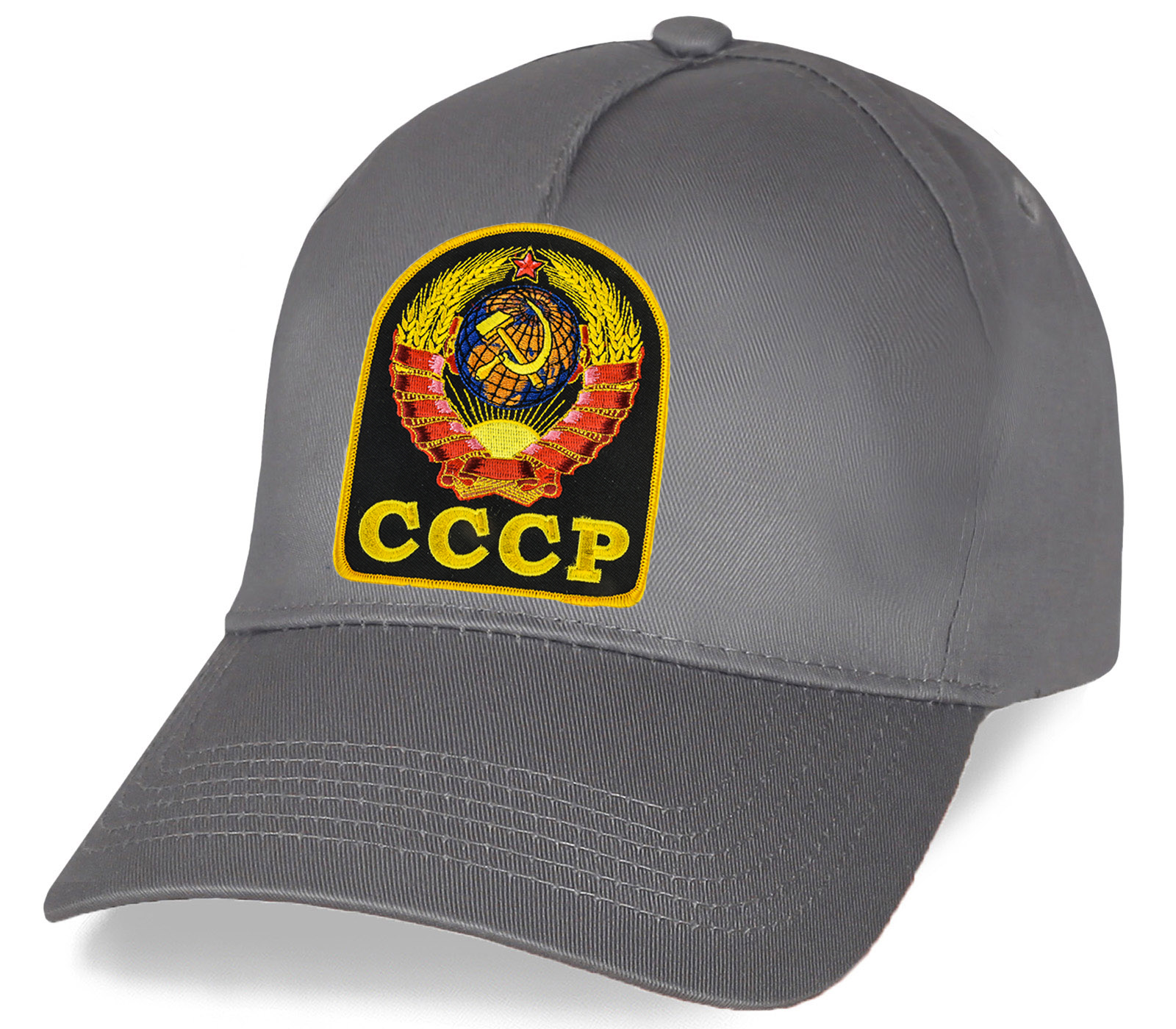 Заказать кепку с вышитым Гербом СССР оптом, недорого