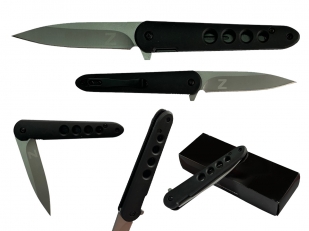 Классический складной нож с клипсой и символом Z