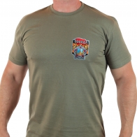 Классная футболка для мужчин с термотрансфером "Победа"