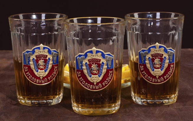 Коллекционные стаканы "За Уголовный розыск" от Военпро