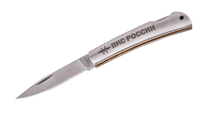Купить коллекционный нож "ВКС России" складной гравированный