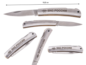 Коллекционный нож "ВКС России" складной гравированный
