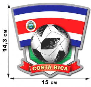 Наклейка Costa Rica к Чемпионату мира