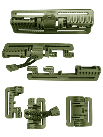 Лот №4013 из 120шт комплектов системы быстрого сброса  для бронежилета или плитника (хаки) 