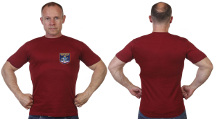 Краповая футболка с термотрансфером Министерство Внутренних Дел