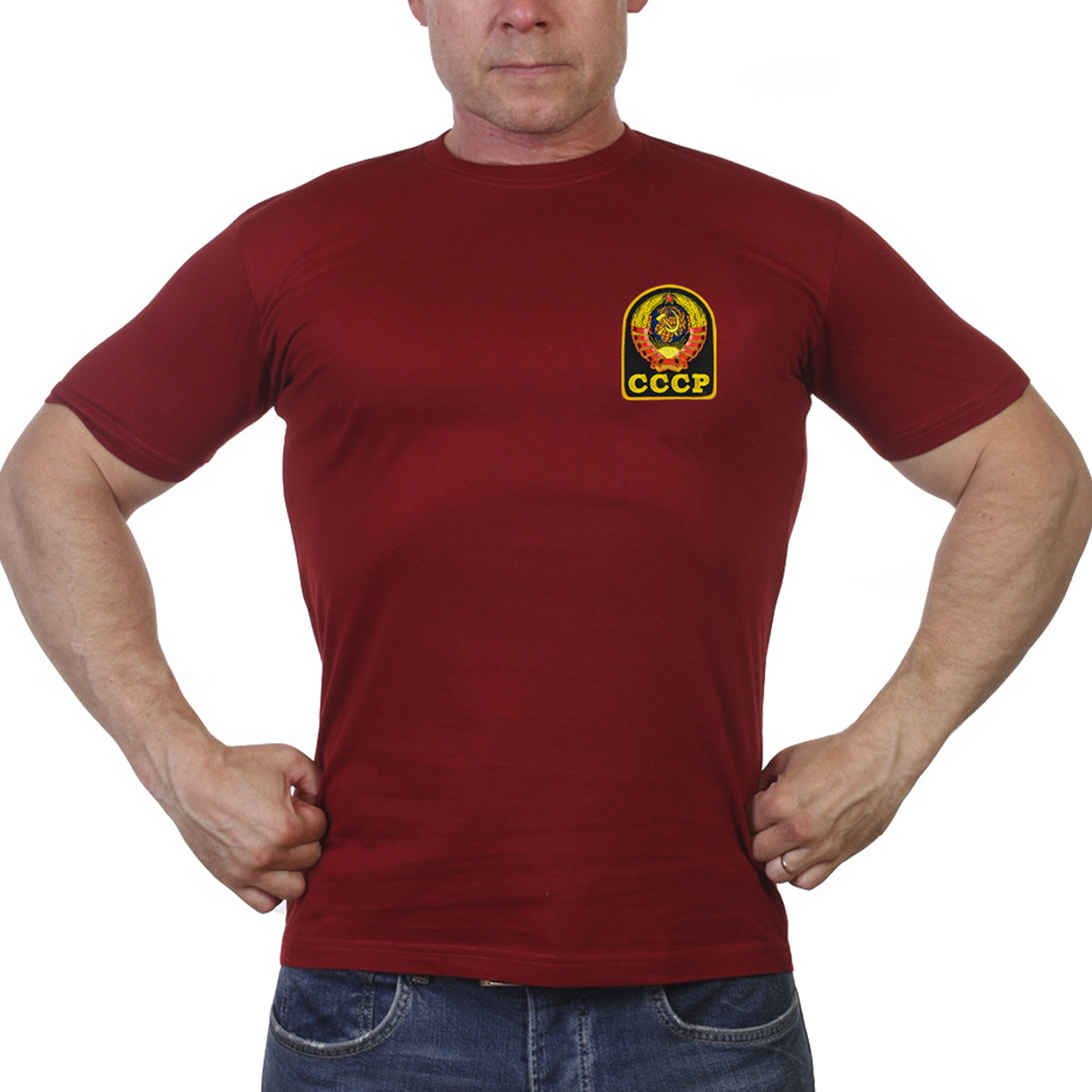 Недорогая краповая футболка СССР