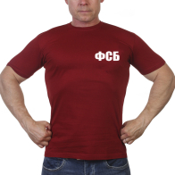 Краповая мужская футболка ФСБ