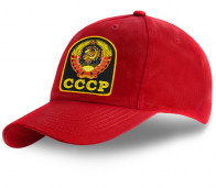 Красная бейсболка с Гербом СССР