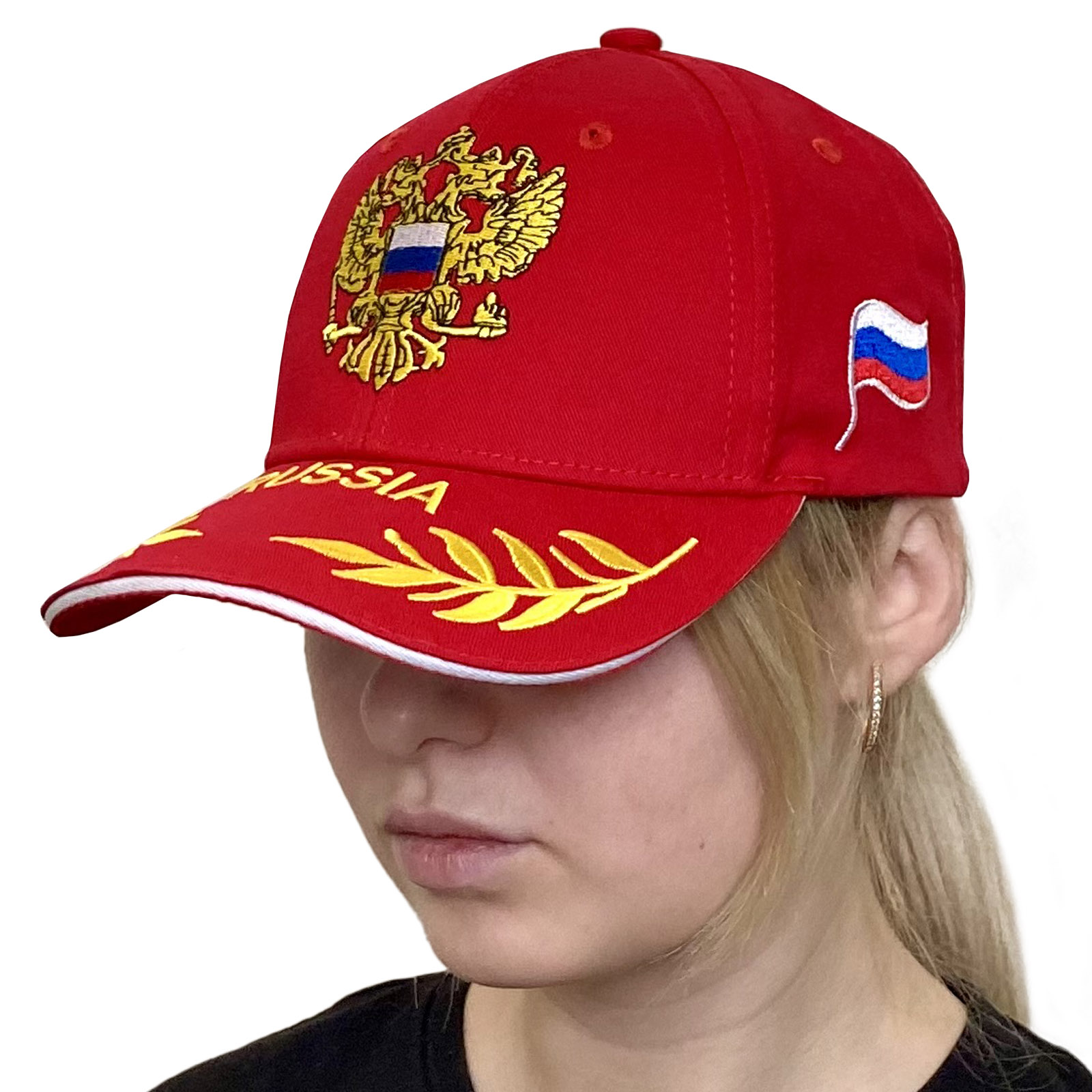 Купить кепку с вышивкой Россия