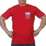 Красная футболка Россия с двуглавым орлом