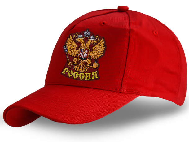 Красная кепка "Россия"