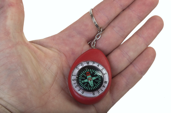 Красный брелок с компасом K280 по лучшей цене