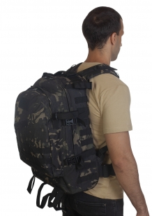 Крутой штурмовой рюкзак камуфляжа Black Multicam - заказать онлайн