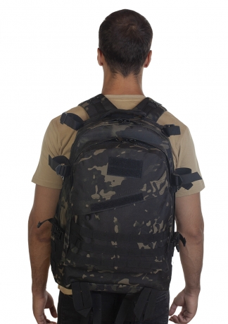 Крутой штурмовой рюкзак камуфляжа Black Multicam в розницу и оптом