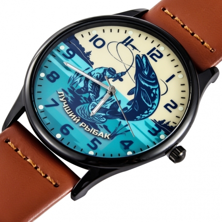 Купить кварцевые часы «Лучшему рыбаку»