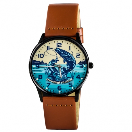 Кварцевые часы «Лучшему рыбаку» - по лучшей цене
