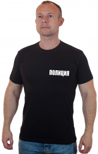 Лаконичная мужская футболка Полиция - купить онлайн