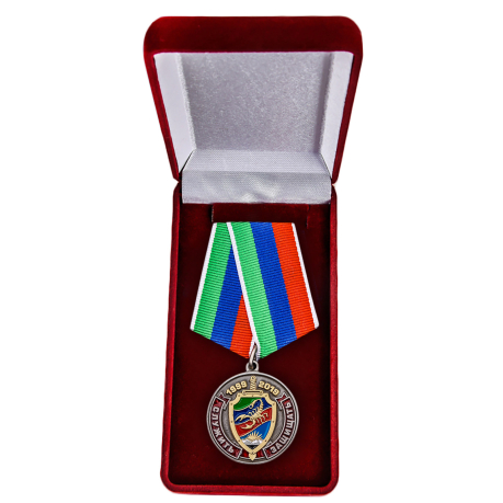 Латунная медаль 20 лет ОМОН Скорпион - в футляре