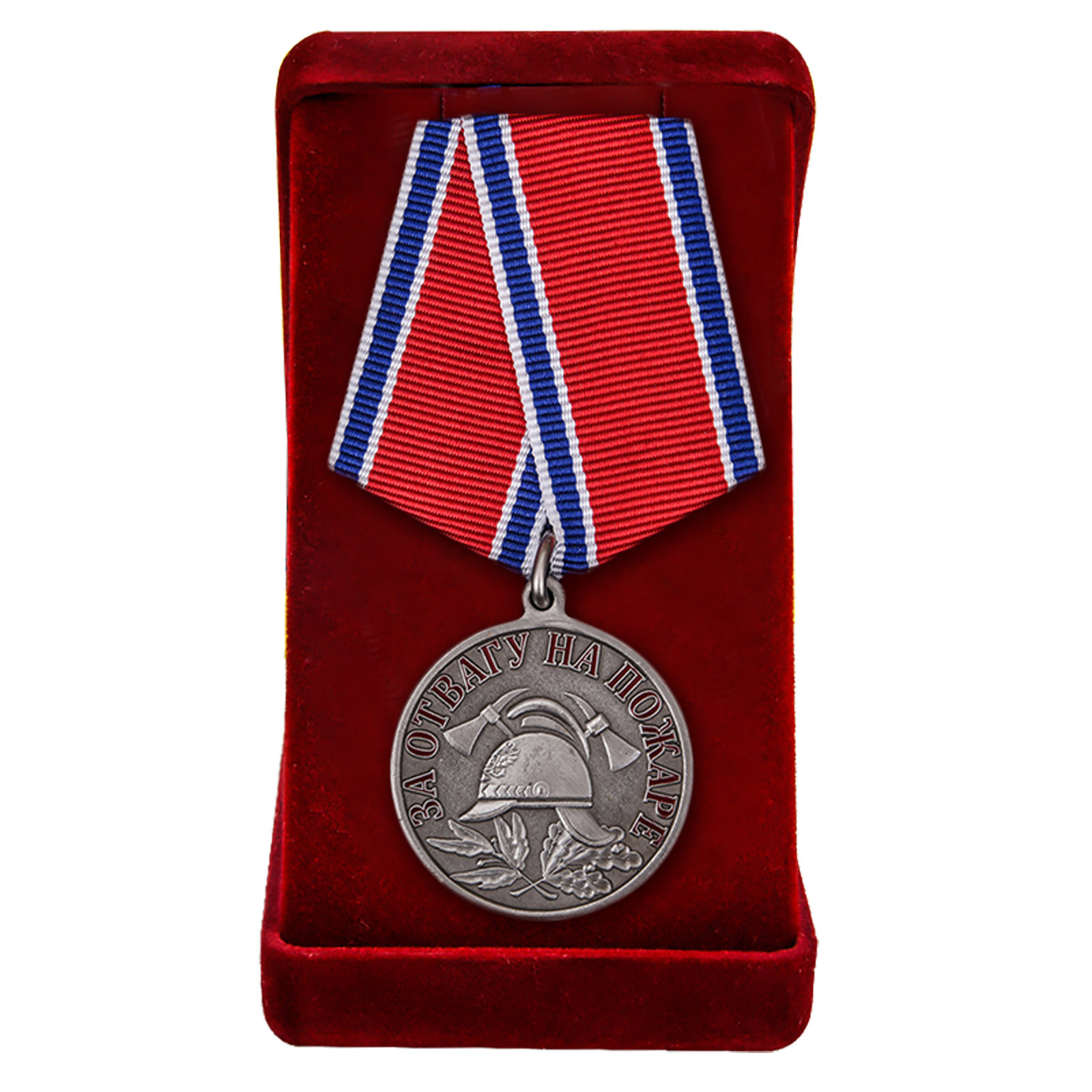 Купить латунную медаль МЧС "За отвагу на пожаре" в подарок онлайн