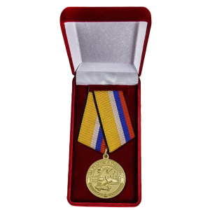 Латунная медаль "За участие в учениях"