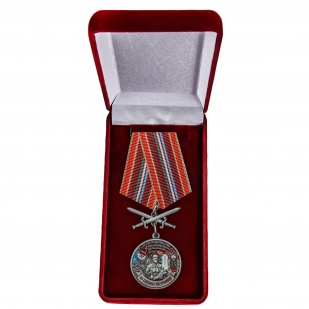 Латунная медаль За службу на границе (68 Тахта-Базарский ПогО) - в футляре