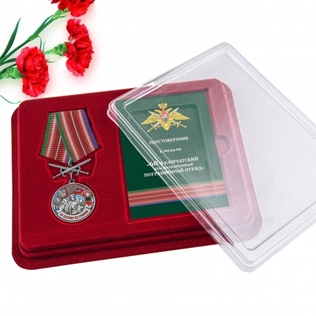 Латунная медаль За службу в Камчатском пограничном отряде