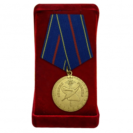 Латунная медаль За заслуги в управленческой деятельности МВД РФ 1 степени