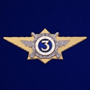 Латунный знак классного специалиста МВД России (специалист 3-го класса) - общий вид