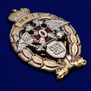Латунный знак МВД Лучший сотрудник патрульно-постовой службы - общий вид