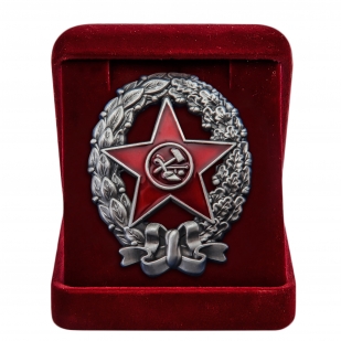 Латунный знак РККА Красный командир