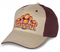 Лучший выбор болельщиков и патриотов - модная бейсболка "Russia матрешки". Оригинальный головной убор из натурального хлопка. Достойное качество по супер-цене! 
