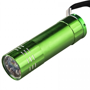 Малогабаритный светодиодный фонарик (зеленый)
