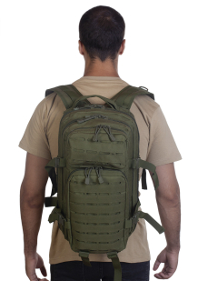 Малообъемный штурмовой рюкзак хаки-олива - в розницу и оптом