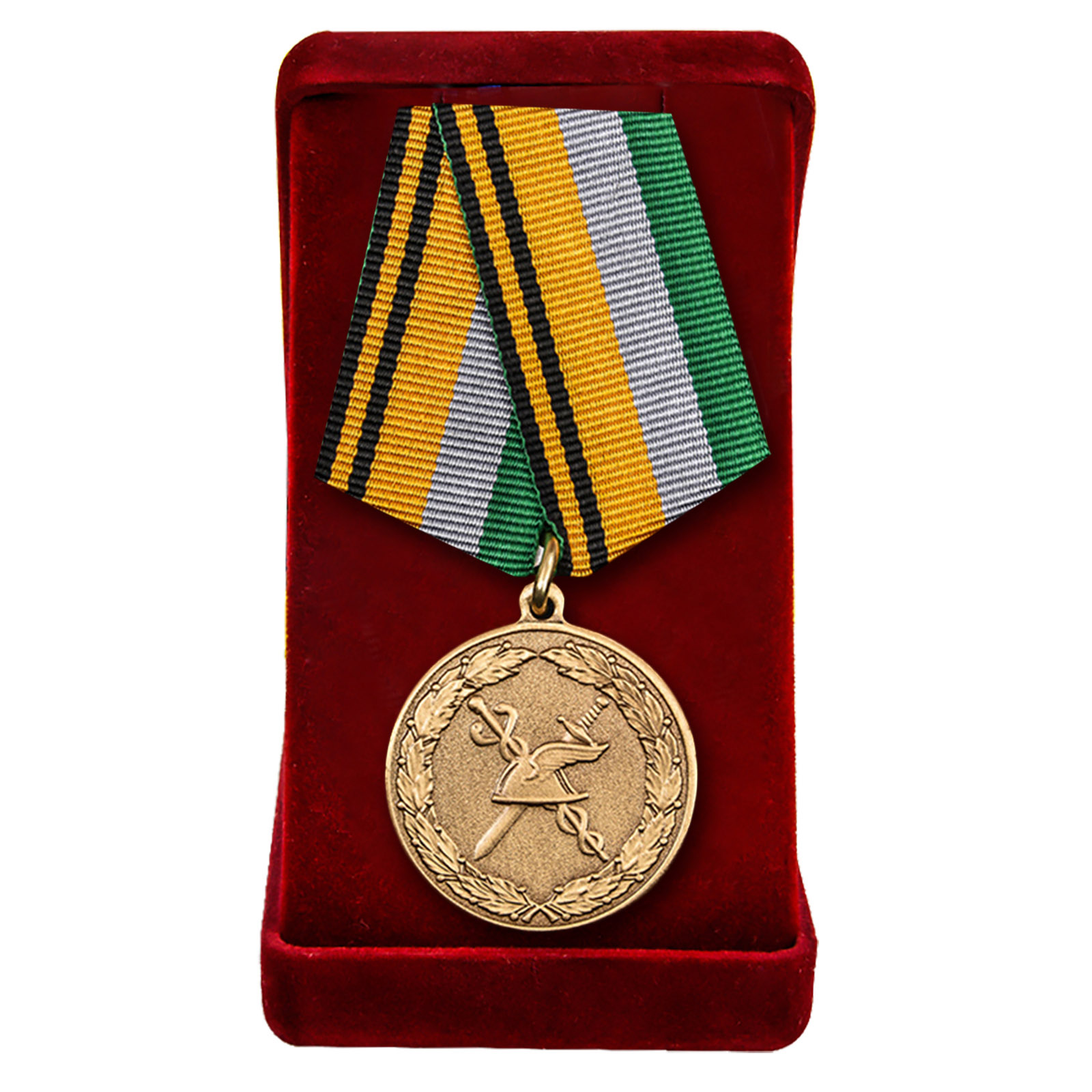Медаль "100 лет Военной торговле" МО РФ в футляре