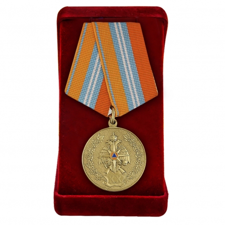 Медаль "20 лет МЧС России" в футляре
