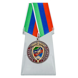 Медаль "20 лет ОМОН Скорпион" на подставке