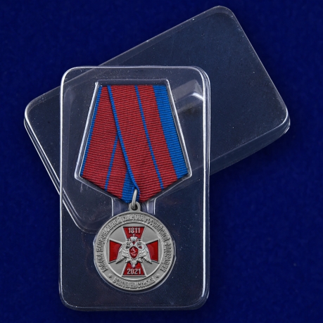 Медаль 210 лет войскам Национальной Гвардии - в пластиковом футляре