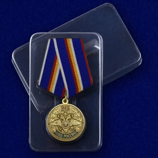 Медаль 215 лет МВД России - в пластиковом футляре