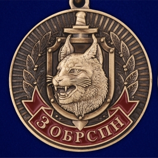 Медаль 3 ОБрСпН ВВ МВД Республики Беларусь на подставке