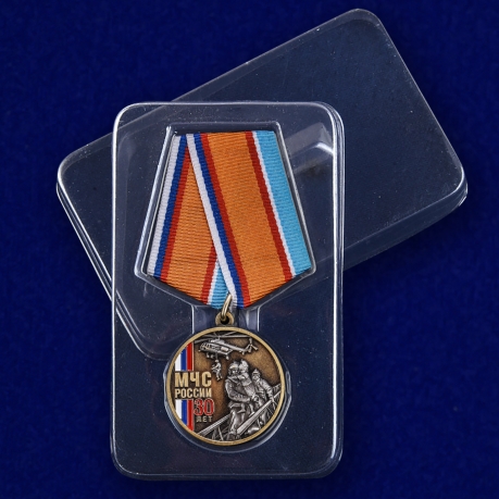 Медаль "30 лет МЧС России" с доставкой