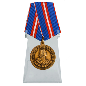 Медаль "300 лет полиции России" на подставке