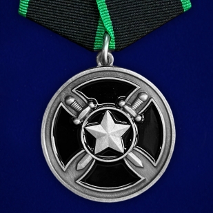 Медаль ЧВК Вагнер "Проект W 42174" в наградном футляре из флока (Муляж)